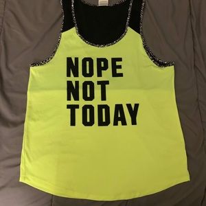 Small pink brand tank top